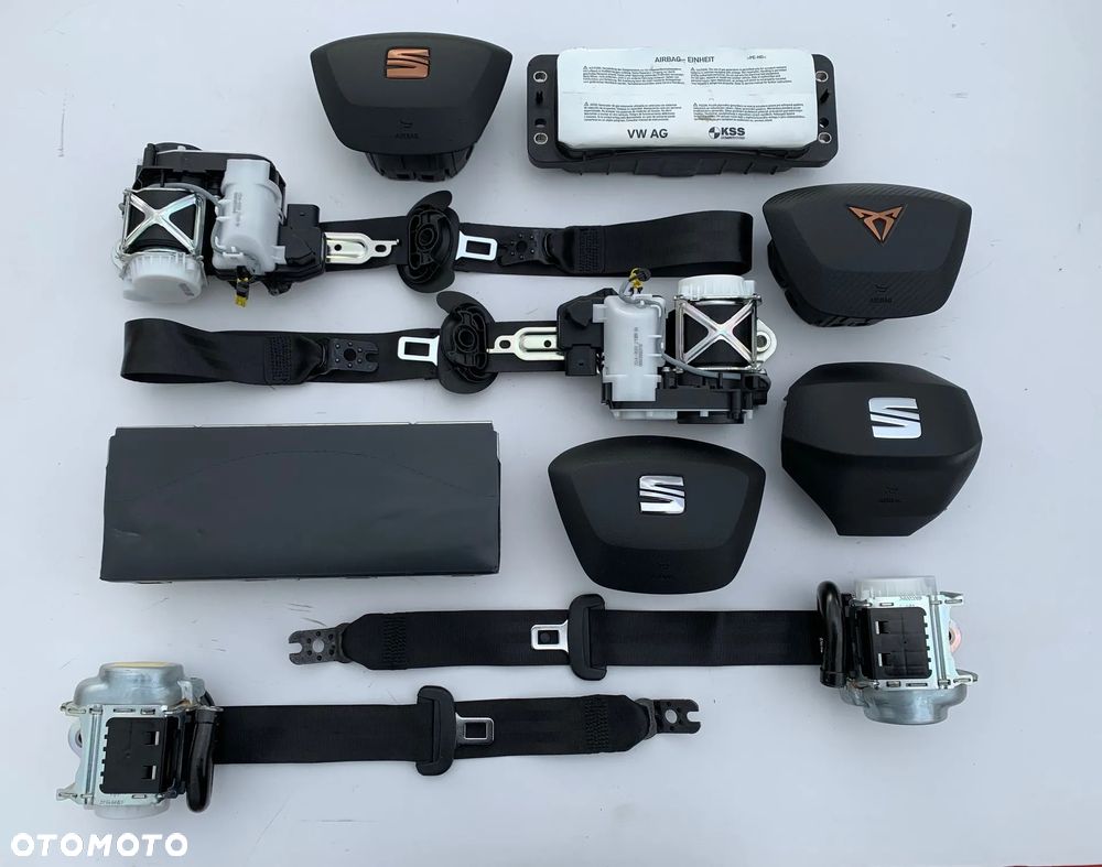 SEAT LEON 4 IV 5FB DESKA KONSOLA KOKPIT PULPIT PÓŁKA PARAPET PODUSZKI POWIETRZNE KIEROWCY PASAŻERA KOLAN KOLANOWA KURTYNA KURTYNY FOTELA W FOTEL AIRBAG PASY PAS naprawa Raz2 !!! - 6