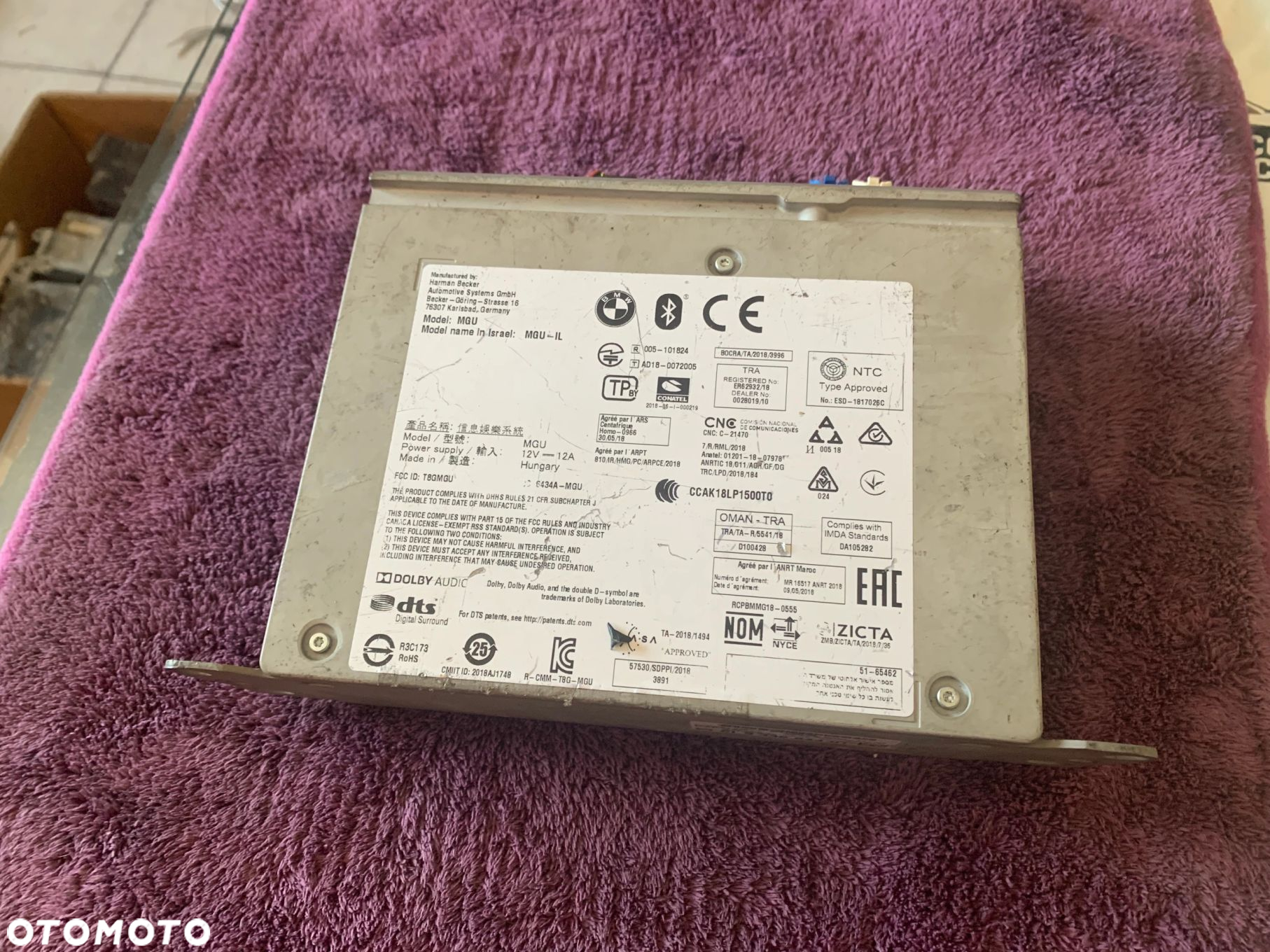 RADIO NAWIGACJA MGU 9436643 F40 G20 G28 G30 G01 G02 G22 G23 G26 - 2