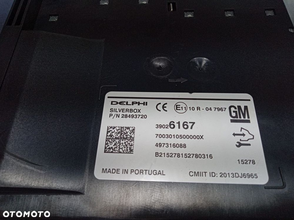 OPEL INSIGNIA A STEROWNIK MODUŁ RADIA NAWIGACJI 39026167 - 6