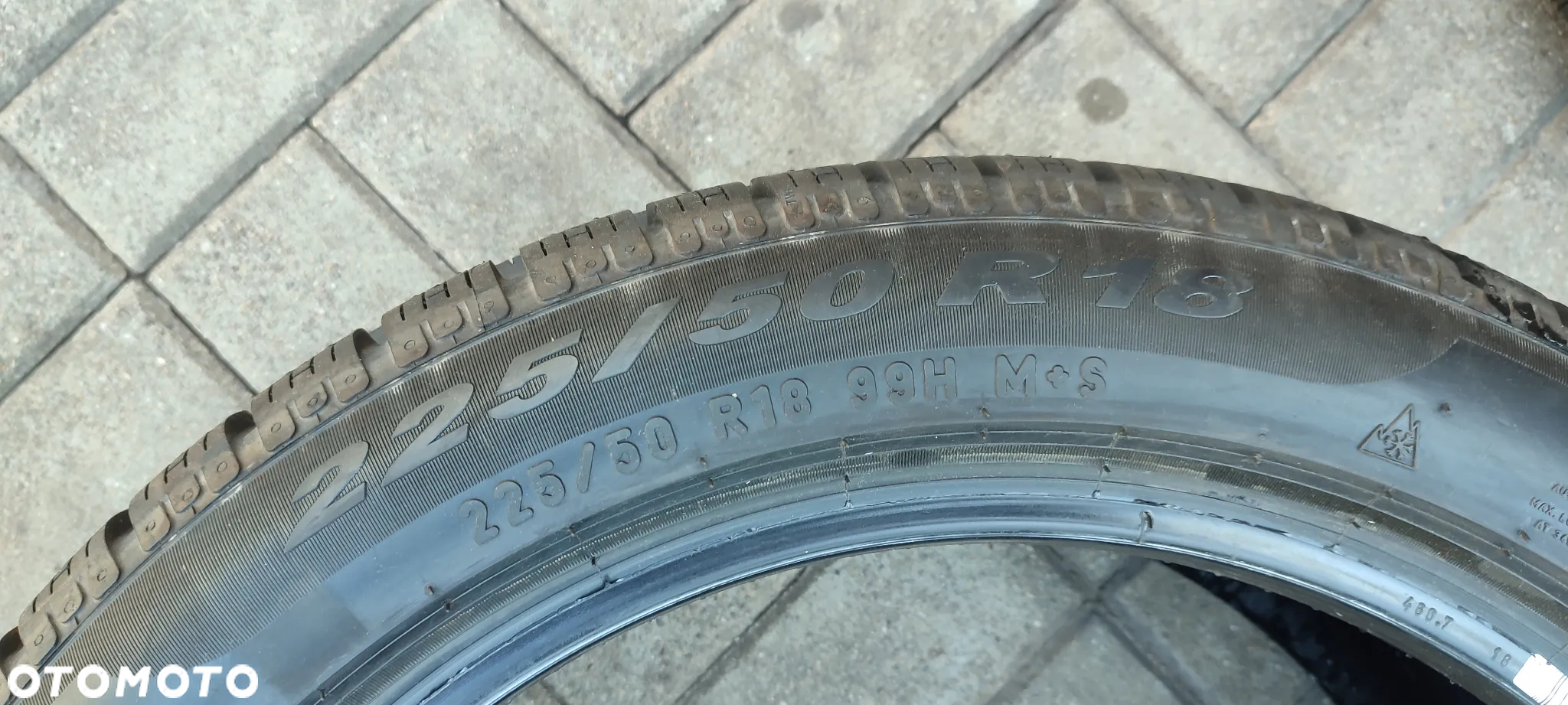 OPONY ZIMOWE 225/50R18 PIRELLI SOTTOZERO WINTER 210 SERIA II (1116) ZIMA 9mm 2 SZTUKI PARA - 5