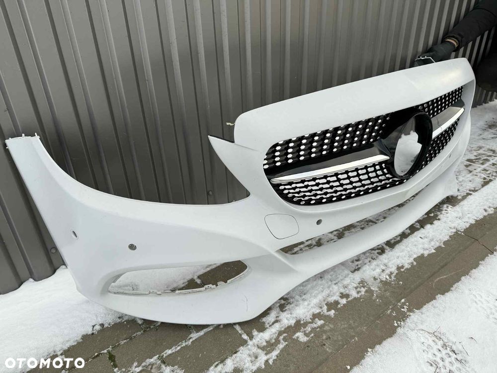 Mercedes C-klasa W205 Zderzak przód przednia Grill biały mat 6xPDC 2014-18r - 10