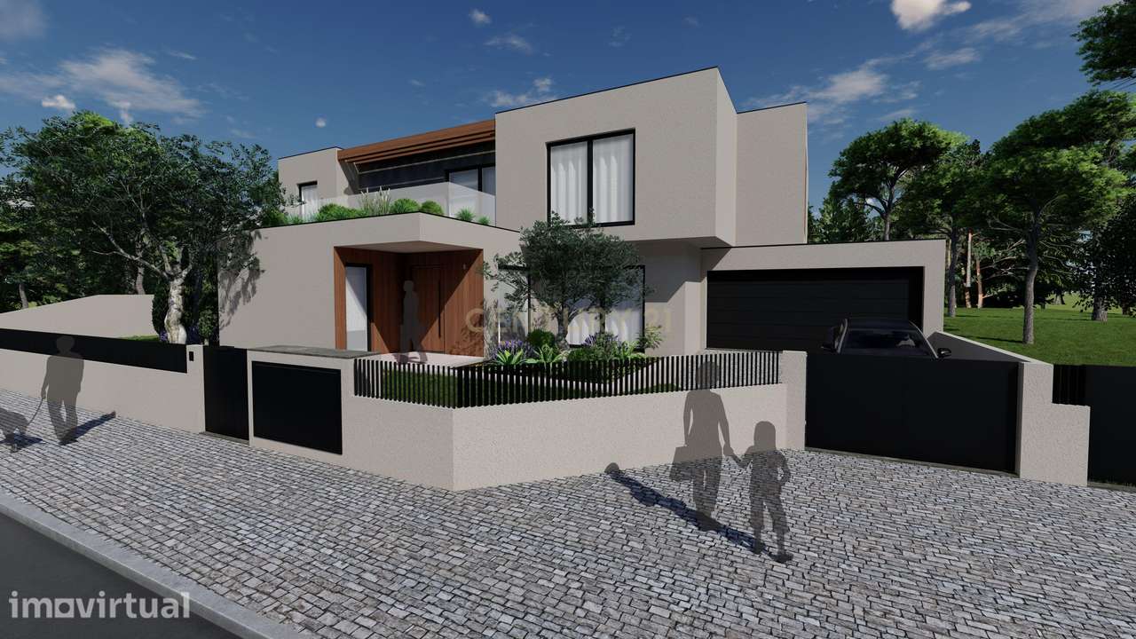 Moradia T4 de Arquitetura Contemporânea com Piscina - Grande imagem: 4/10
