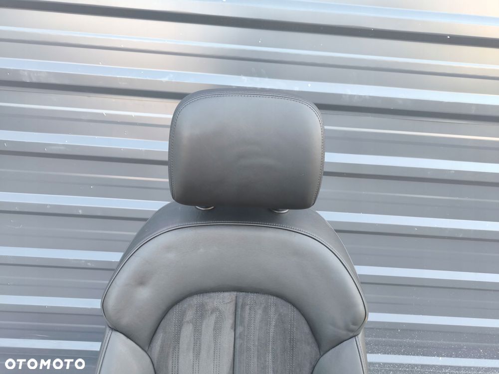 FOTEL KIEROWCY SKÓRA + ALCANTARA PODGRZEWANY A6 C7 A7 4G8 ORYGINAŁ ! - 3