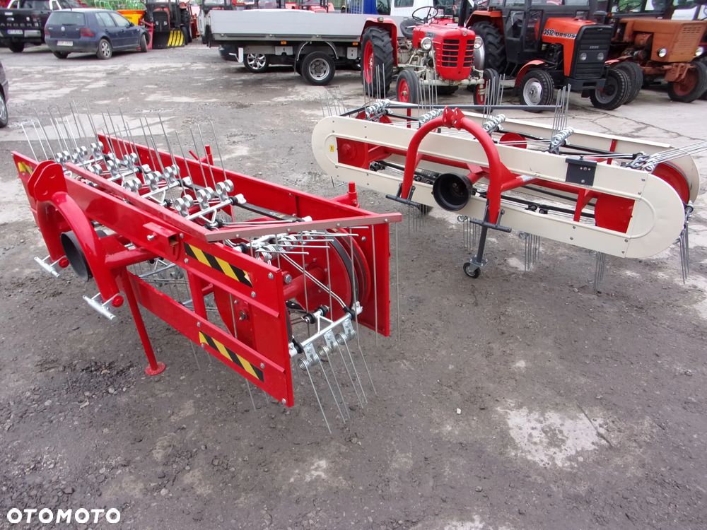 Pronar Przetrząsacz PWP530, PWP460 Pronar; ZKP770, ZKP-530, ZKP460 Inter-Tech; Z528 Kowalski; ZGRABIARKA ZKP420 Pronar, ZK42, ZK36 Kowalski; ZKT-420 Inter-Tech; ZK320 Mesko Rol; ZG-350 Euro-Masz; Przetrząsaczo-Zgrabiarka Z-275 Mesko-Rol; Przetrząsaczo zgraniarka taśmowa WIRAX, Akpil "OSA" - 36