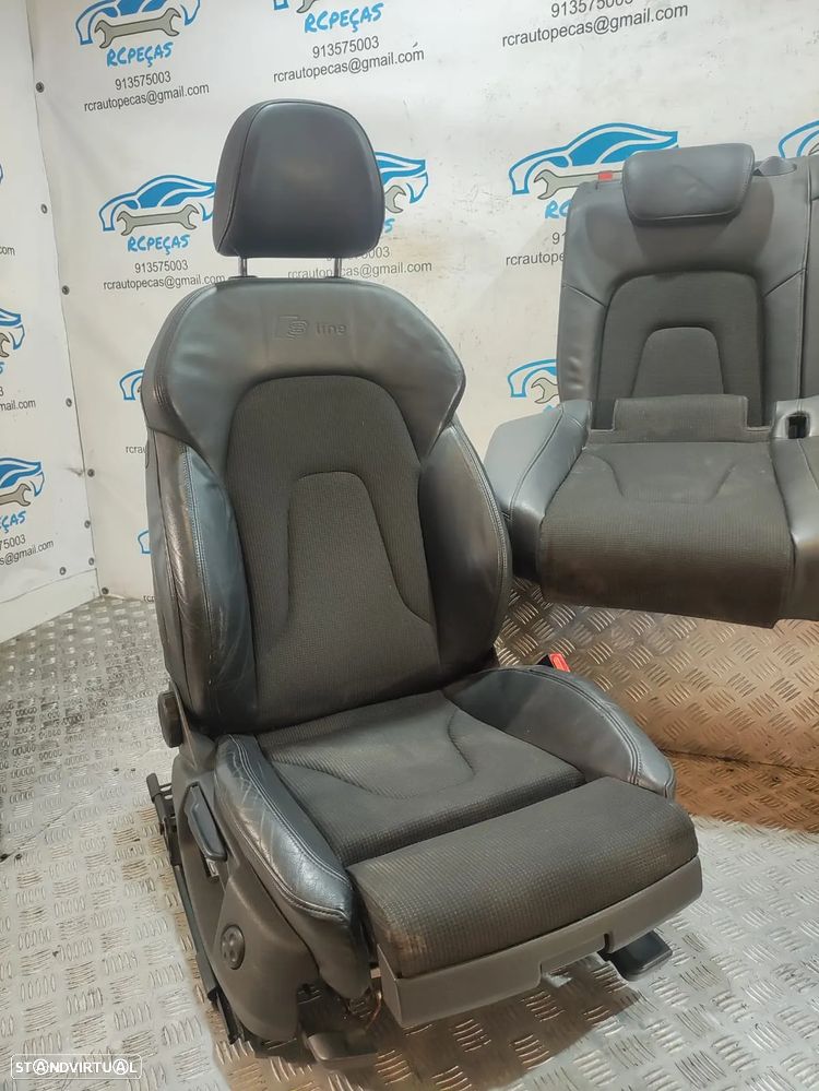 Conjunto Bancos Pele Tecido Audi A5 8T 8TA Sportback S Line S-Line eléctricos - 12