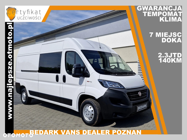 Fiat Ducato, BRYGADÓWKA, 7miejsc DOKA, L3H2, tempomat, klima