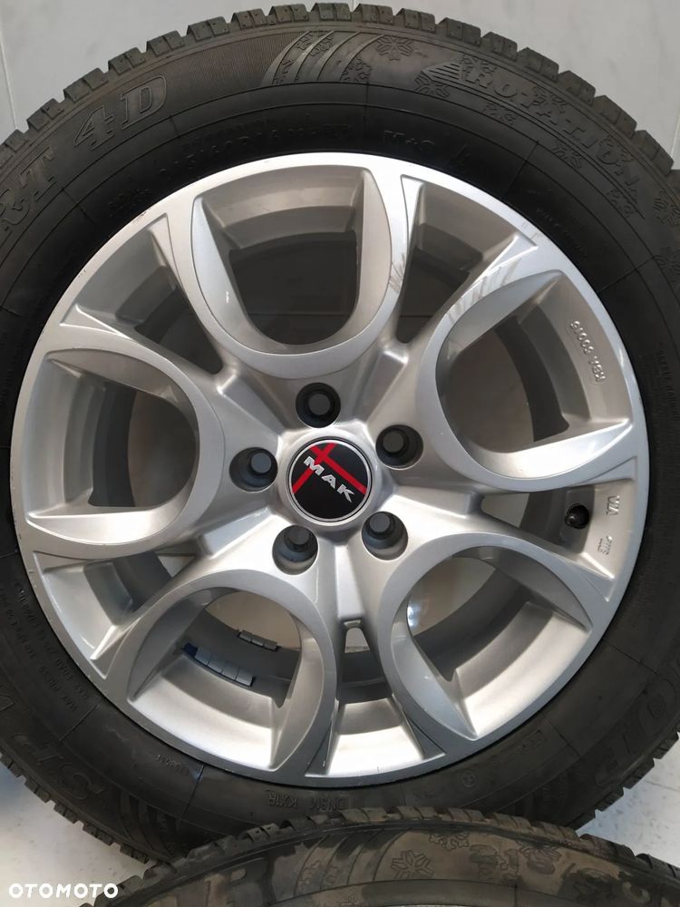 FIAT OPEL ALFA ROMEO 7X16 4x FELGI ALUMINIOWE R16 5X110 ET41 KOŁA OPONY DUNLOP ZIMA 215/60 - 2