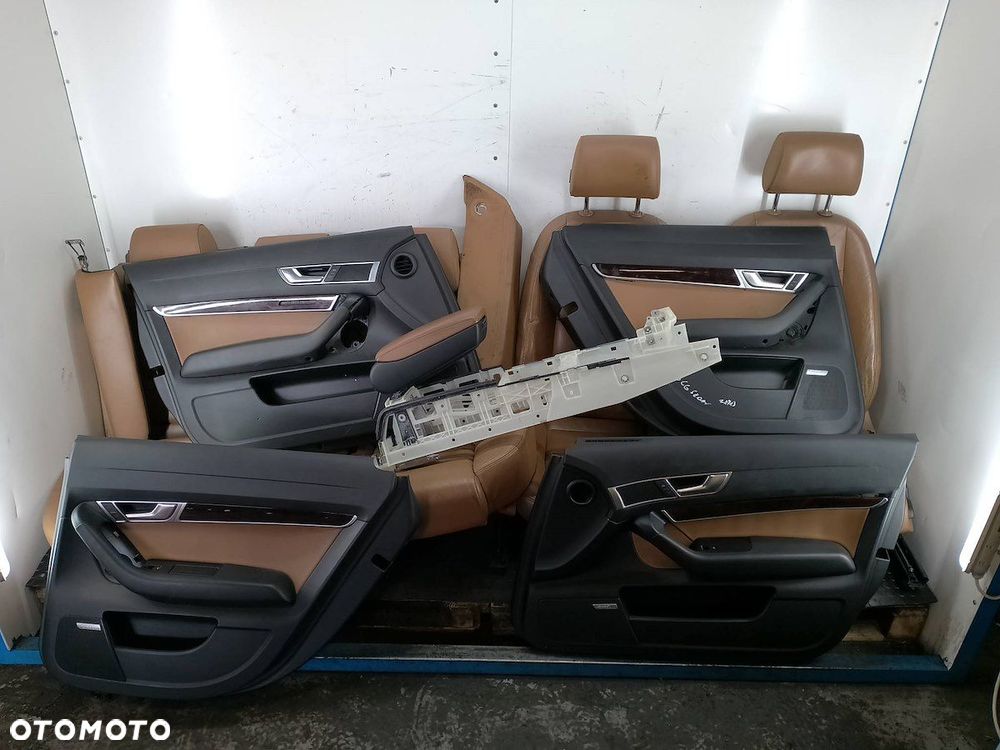 FOTELE KANAPA BOCZKI SKÓRA KOMPLET AUDI A6 C6 - 2