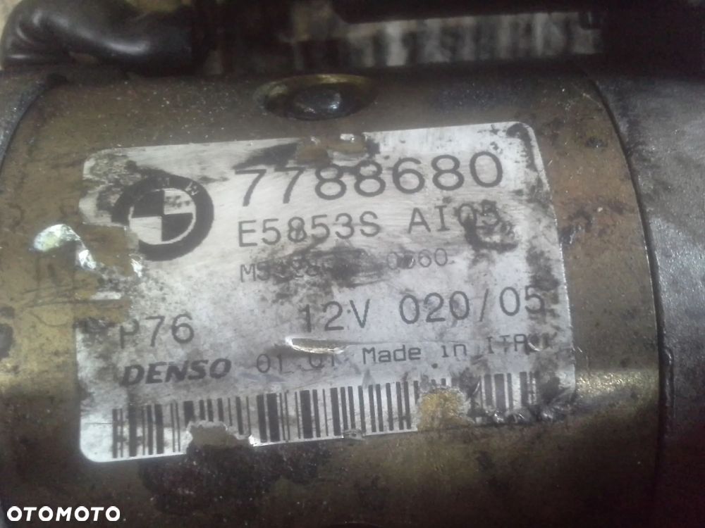 BMW Seria-5 E60 2.5 dizel rozrusznik Denso 7788680 - 11