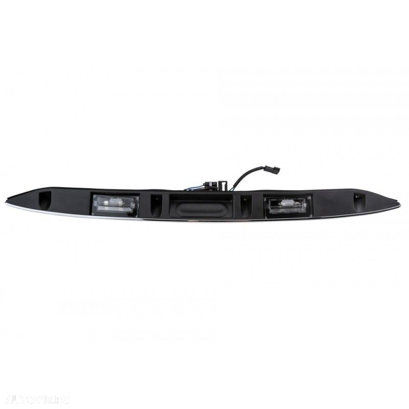 Comutator deschidere portbagaj Mini R50, R52, R53 2001-, Crom, Cu lampa numar, 51137074020 - 4