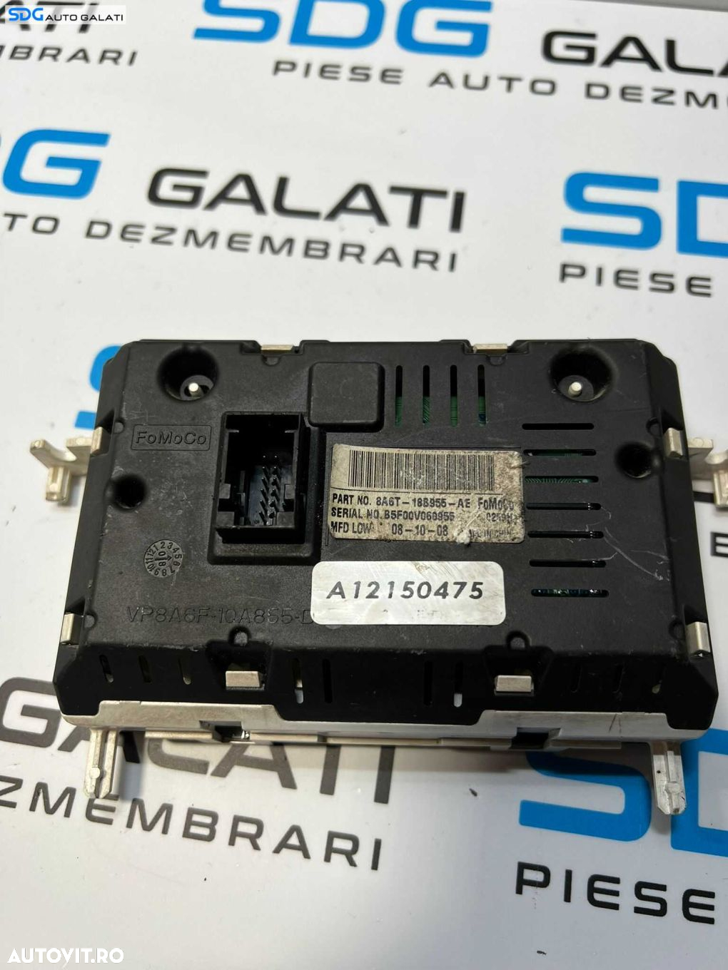 Display Ecran Afisaj Bord Radio Casetofon Ford Fiesta 6 2008 - 2018 Cod 8A6T-18B955-AE - 4