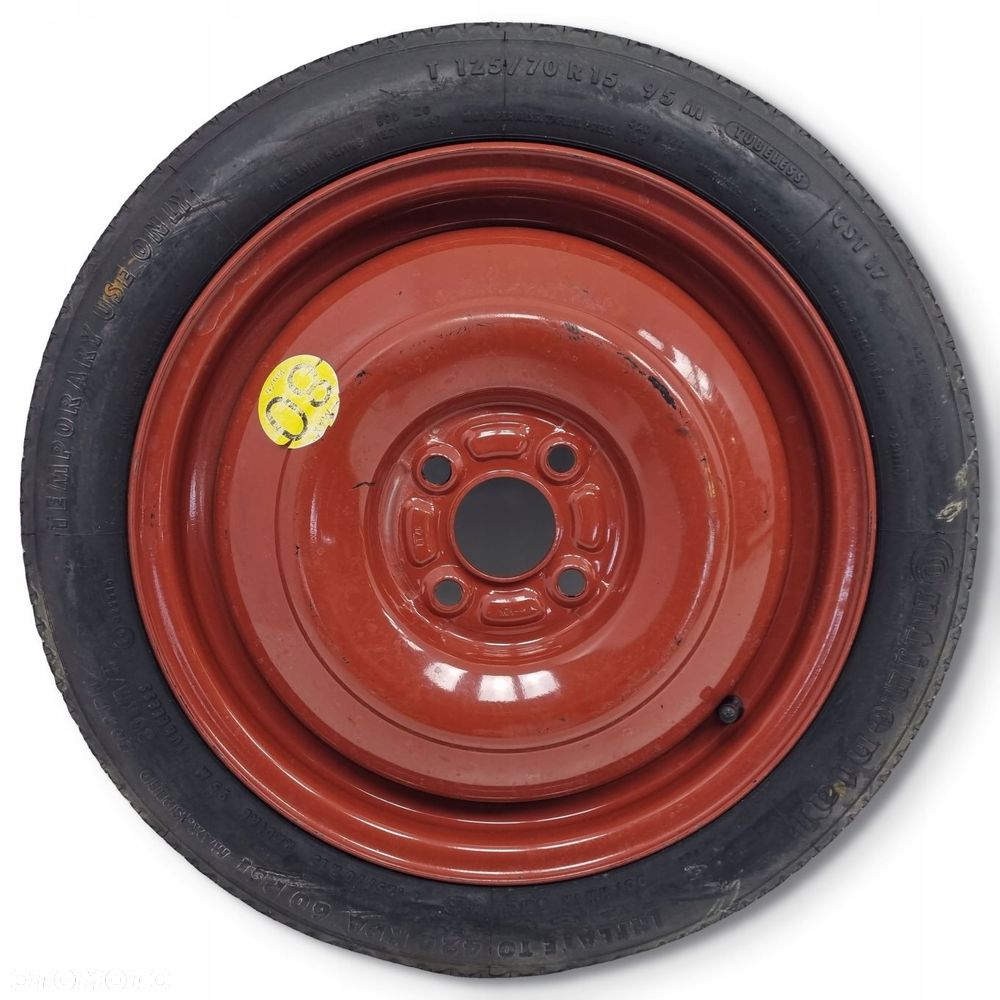KOŁO DOJAZDOWE ZAPASOWE Suzuki Swift MK6 IV VI 125/70 R15 4x100 ET45 4JX15H - 1