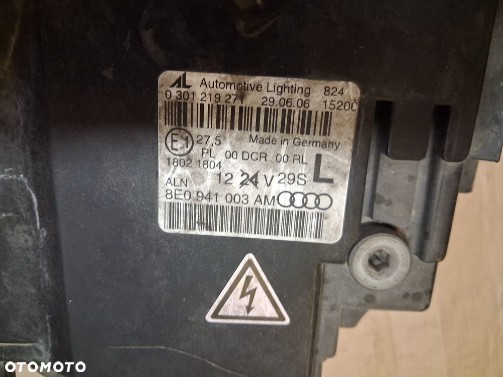 Lampa przód AUDI A4 B7 XENON prawa lewa 8E0941003AM 8E0941004AM OE - 7