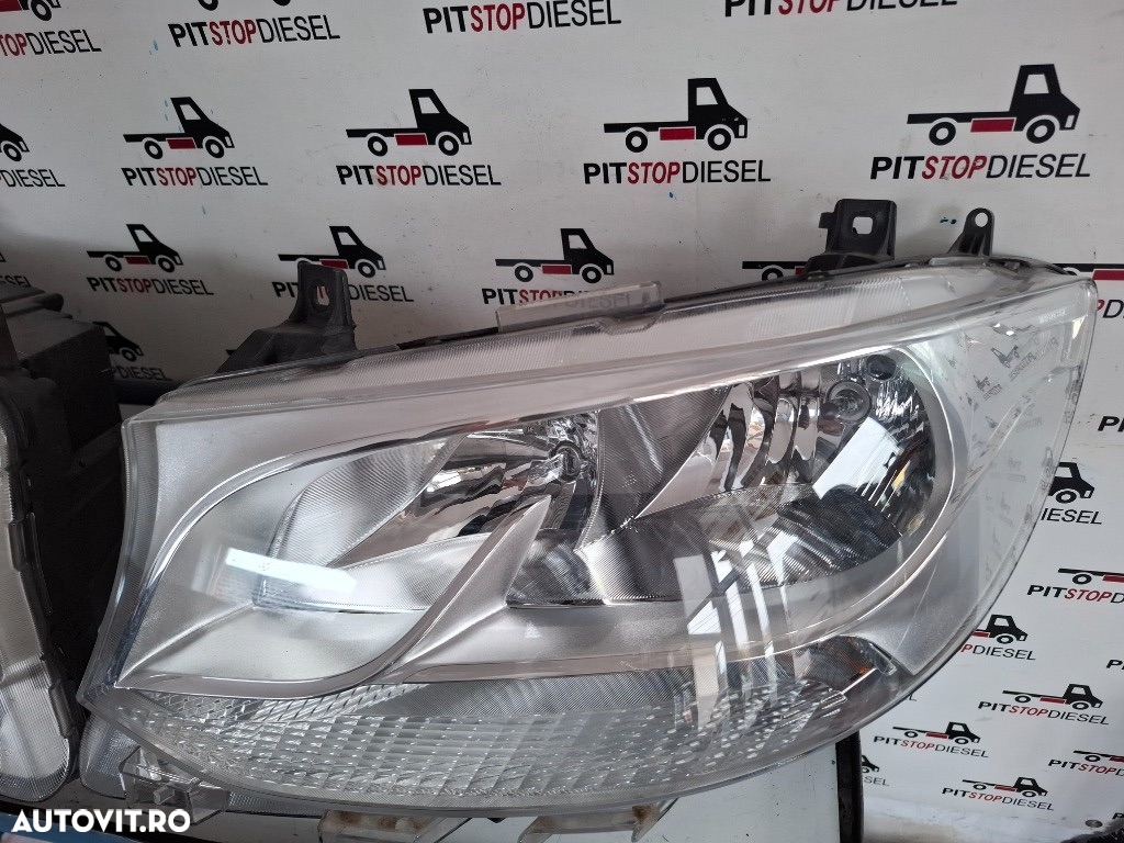 Fata completa Mercedes Sprinter 907 2018 2019 2020 2021 2022 2023 Bara fata Capota Faruri Grila Aripi Radiator - 6