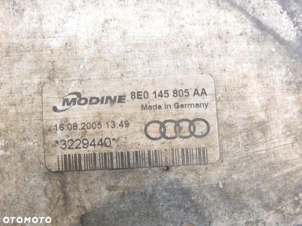 CHŁODNICA INTERCOOLER LEWA AUDI A4 B7 2.0 TFSI 8E0145805AA 3229440 - 6