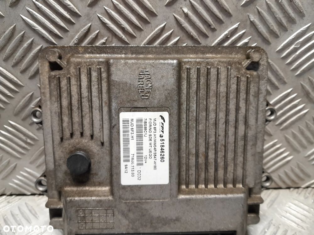 FIAT FIORINO KOMPUTER STEROWNIK SILNIKA 1.3 51846260 - 3