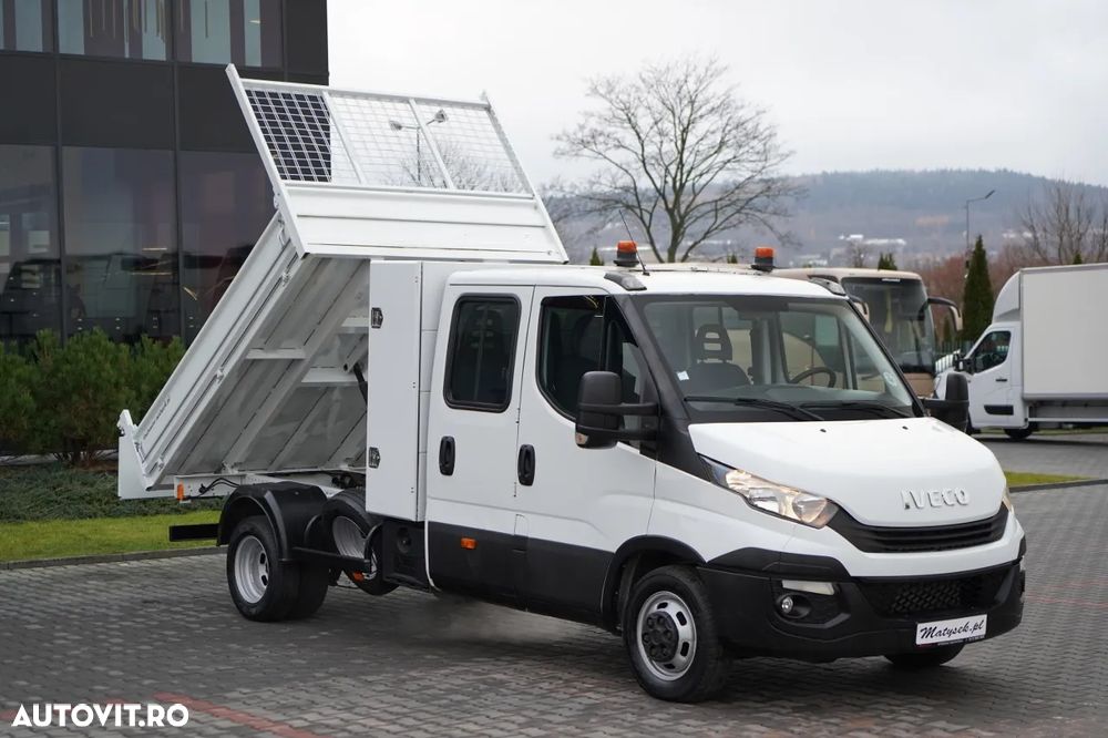 Iveco DAILY 35-140 / BASCULATOR / CU TRACȚIE MÂNĂ / DOUĂ TRACȚII / MANUAL / 6 LOCURI / - 2