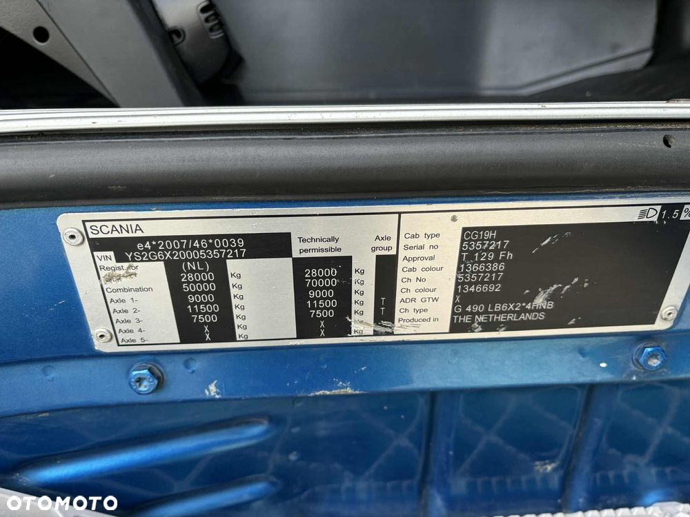 Scania G490 6x2 HDS HMF 3220 K-7 ŻURAW CRANE - 33