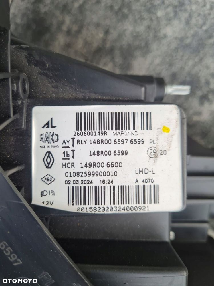 RENAULT CLIO V LIFT Kompletne Lampy przód Full Led 260600149R 260103507R - 15