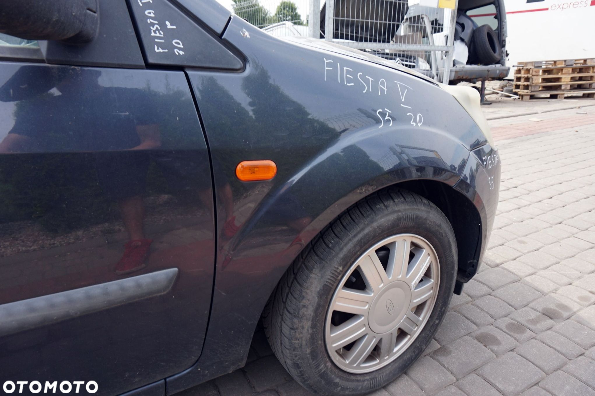 MASKA ZDERZAK BŁOTNIKI LAMPY FIESTA V MK5 LIFT S5  FORD 2005-2008 SZARY SEA GREY PRZÓD KOMPLETNY - 14