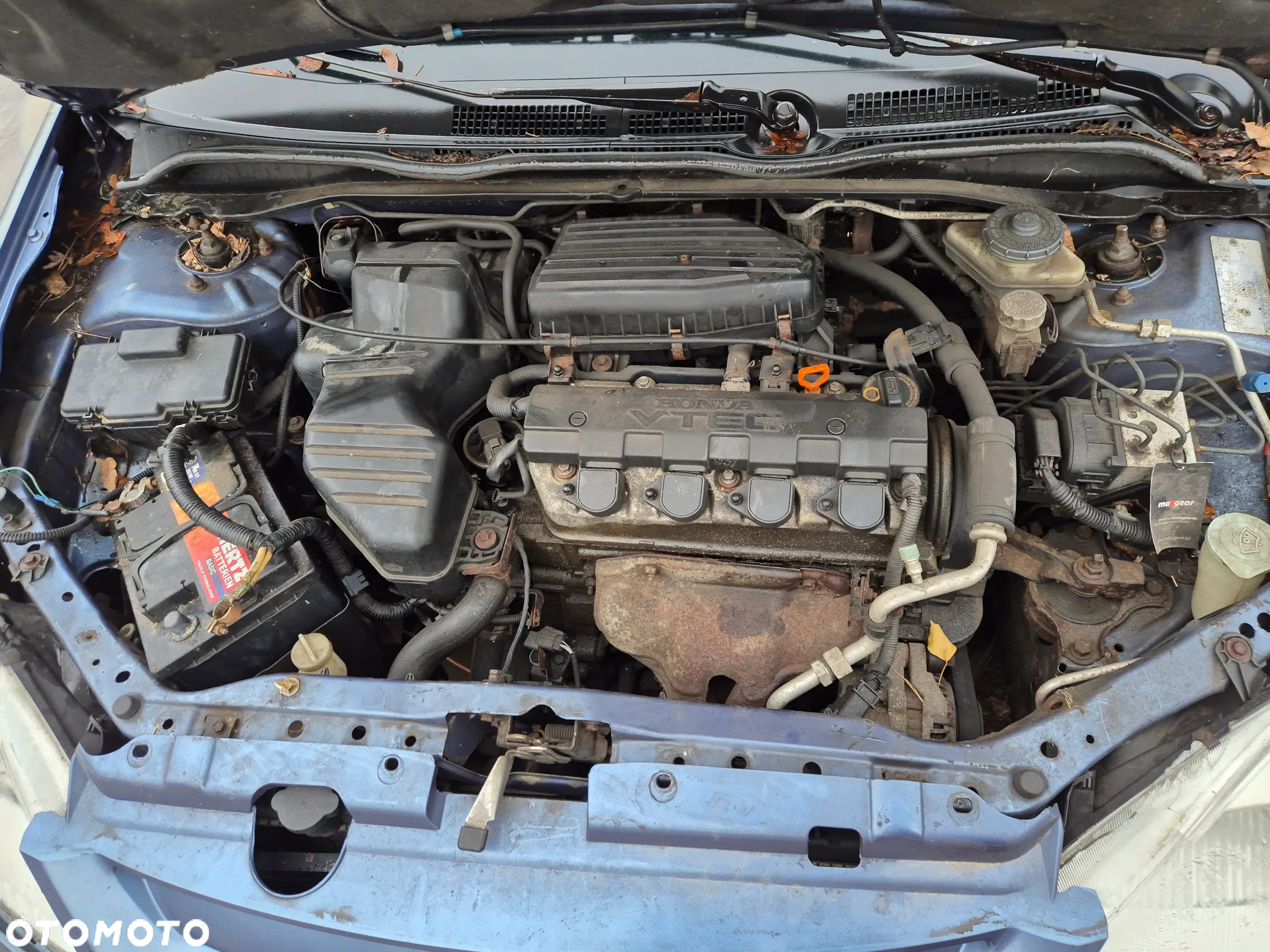 honda civic vii silnik d16v1 skrzynia sanki belka przód tył wahacz zacisk zwrotnica maglownica - 2