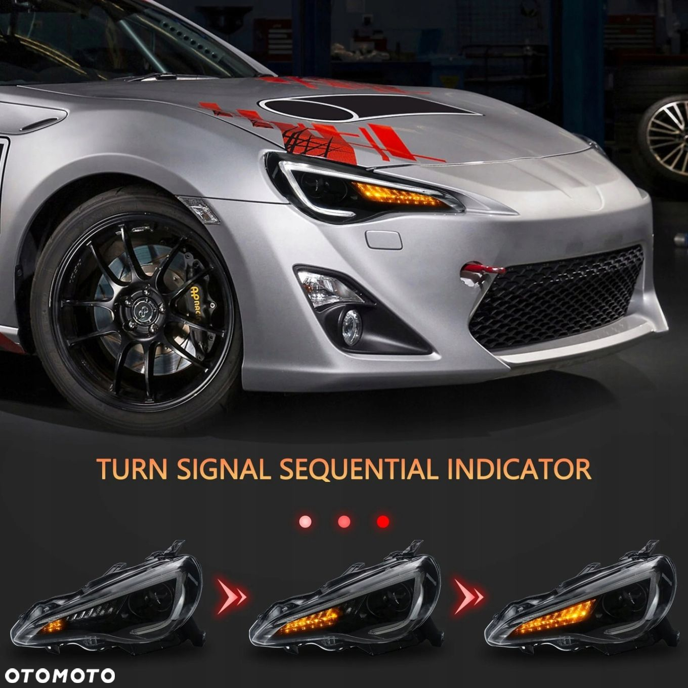 Reflektor Lampa kpl Led Bi Xenon D2s Dynamiczne Toyota GT86 Gt-86 Frz Brz - 8