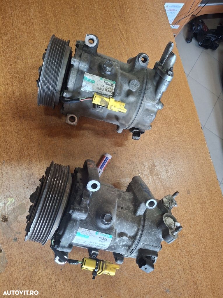 Compresor aer condiționat Citroen Peugeot 1.4 1.6 2.0 Hdi - 1