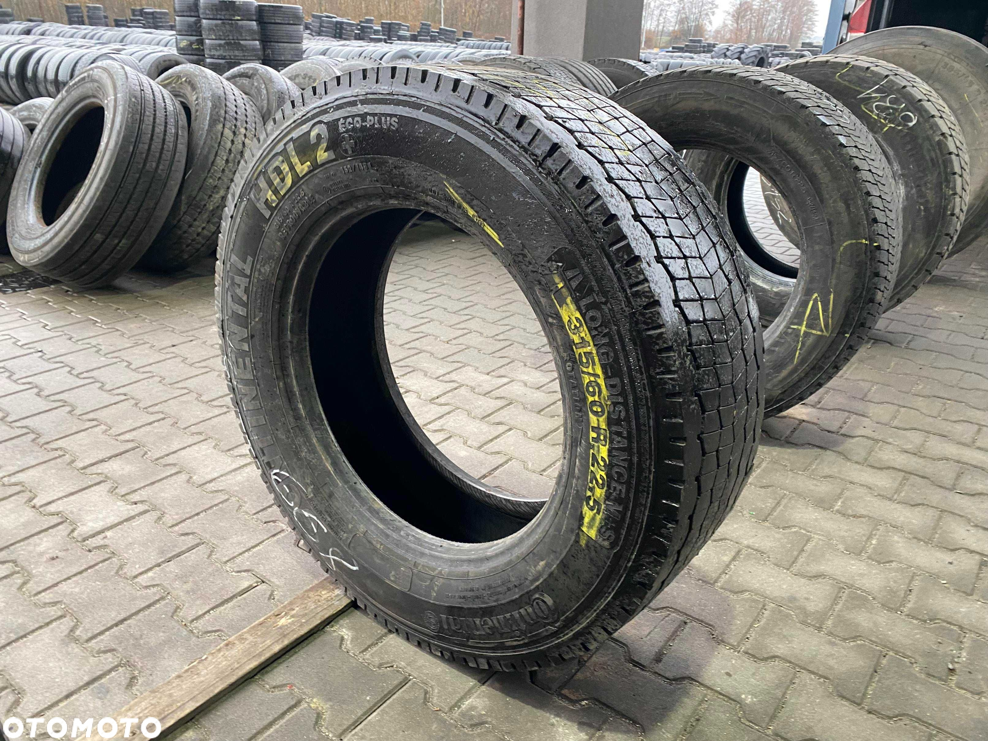 Opona 315/60R22.5 CONTINENTAL HDL2 ECO-PLUS Napędowa 8-9mm hdl 2 - 5