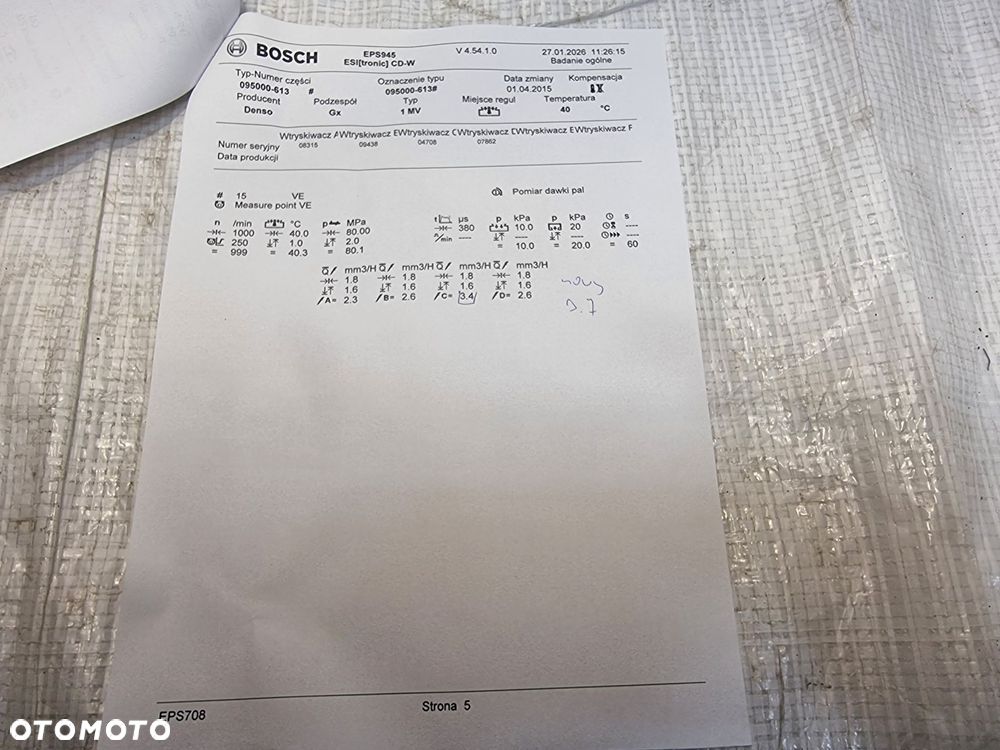 WTRYSKI WTRYSKIWACZE OPEL ASTRA K J INSIGNIA B MERIVA B 1.6 CDTI 55578075 - 16