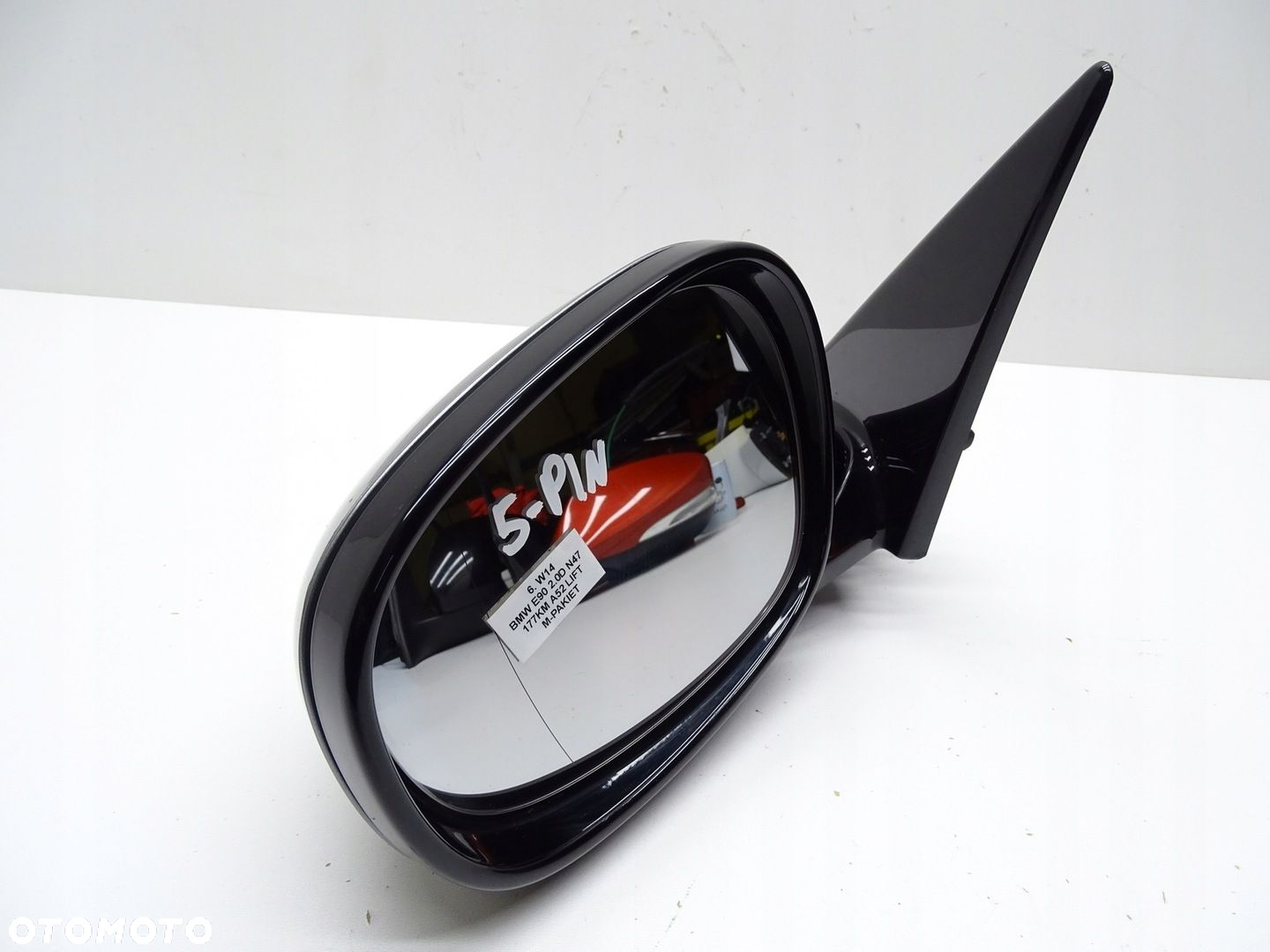 LUSTERKO LEWE LEWY PRZÓD PRZEDNIE BMW E90 SPACEGRAU METALLIC A52 5 PIN - 2