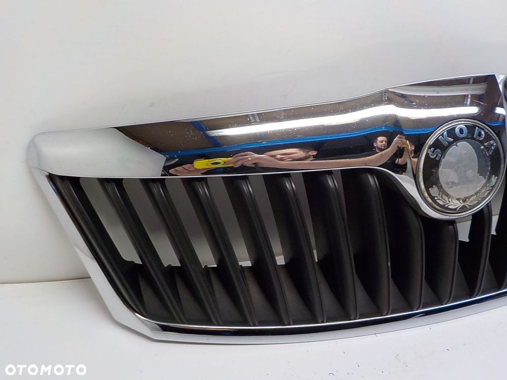 SKODA OCTAVIA II 1Z0 GRILL ATRAPA CHŁODNICY PRZÓD 1Z0853651C - 7