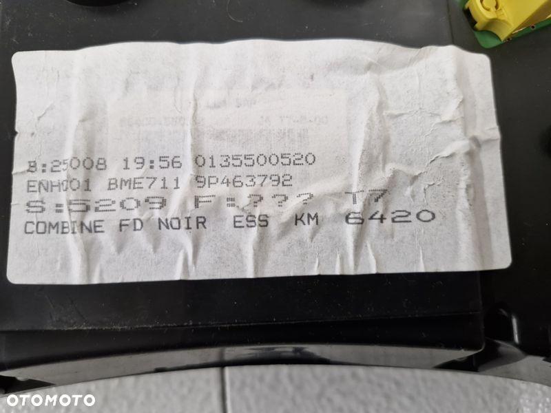 PEUGEOT 308 T7 I 1 1.6 VTI LICZNIK ZEGARY PRĘDKOŚCIOMIERZ 9666642080 - 6