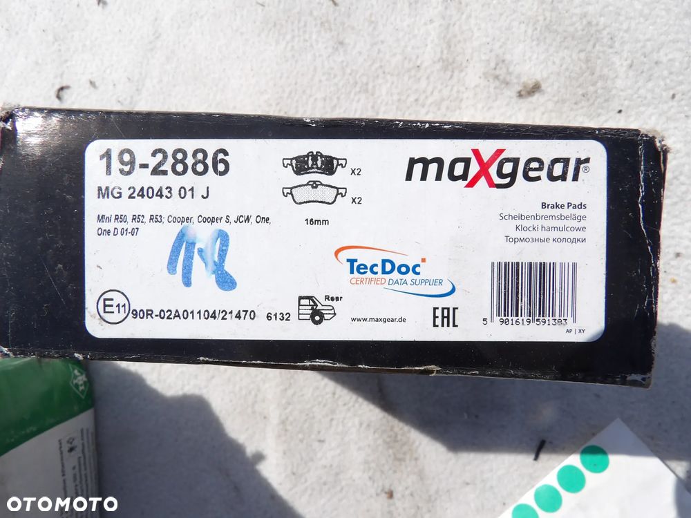 Maxgear 19-2886 Zestaw klocków hamulcowych, hamulce tarczowe - 1