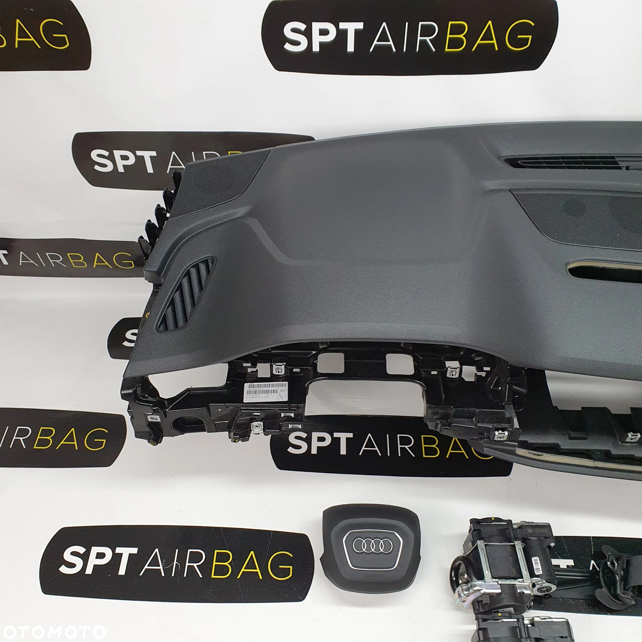 AUDI Q7 DESKA ROZDZIELCZA KONSOLA KOKPIT PULPIT PODUSZKI AIRBAG AIR BAG PASY KIT SET - 2