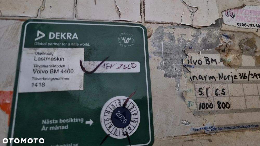 Volvo BM 4400 Ładowarka Fadroma Sprowadzona z Norwegii Widły Łyżka Bocian Wysięgnik! Aktualne badania w DEKRA! Oryginał zadbana Bez luzów i wycieków Potężna Moc. Nie pracowała w Kraju! 6 cylindrów pneumat Hamulec Opony jak Nowe - 31