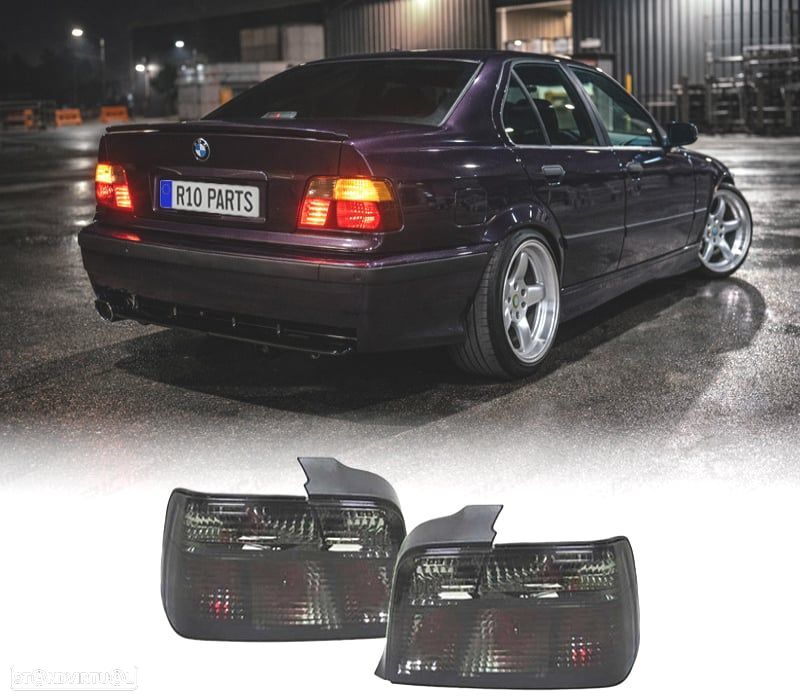 FAROLINS TRASEIROS BMW E36 91-99 ESCURECIDOS - 1