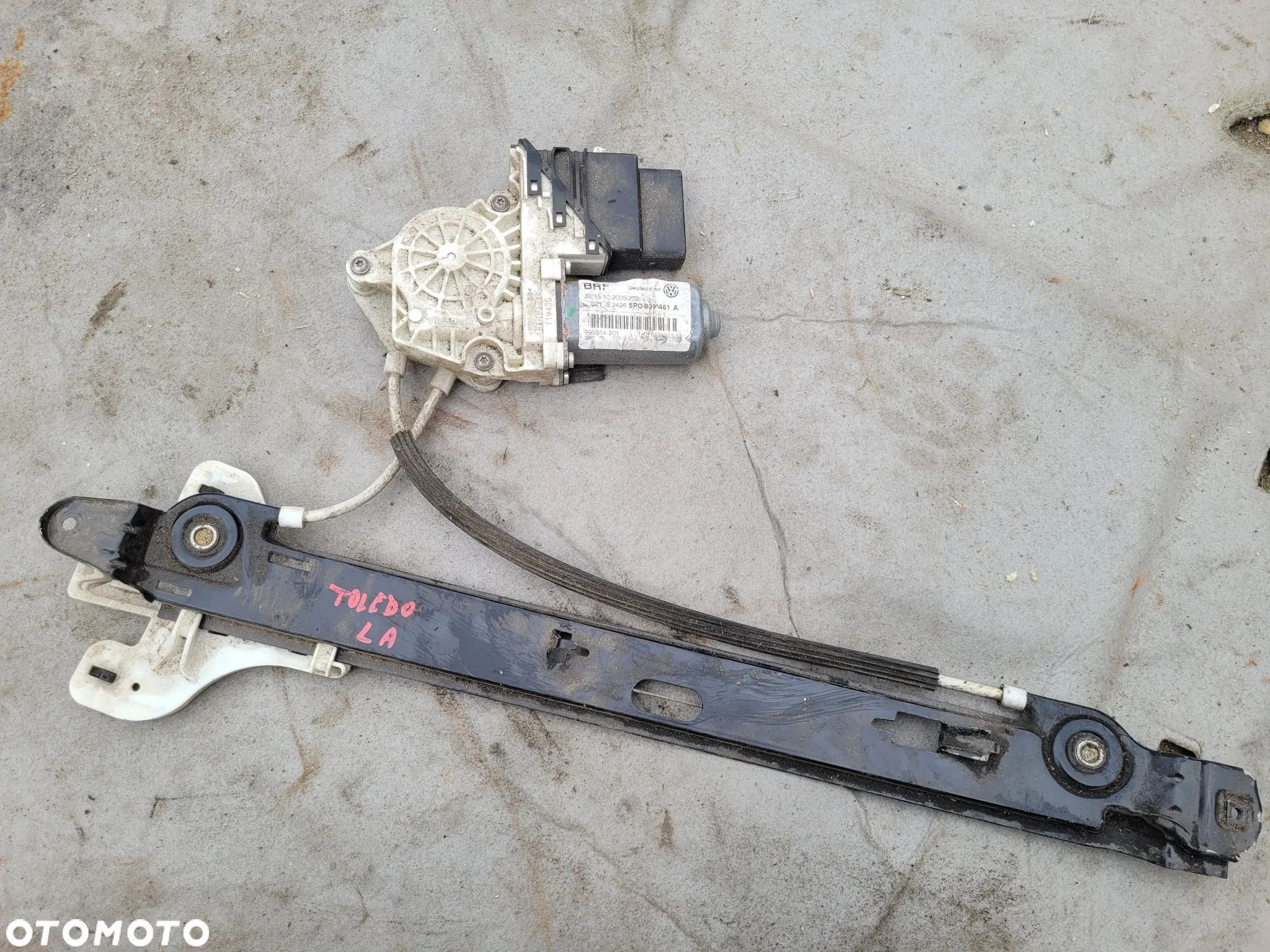 Podnośnik silniczek szyby prawy lewy tył Seat Toledo III 5P0839461A 5P0839462A - 1