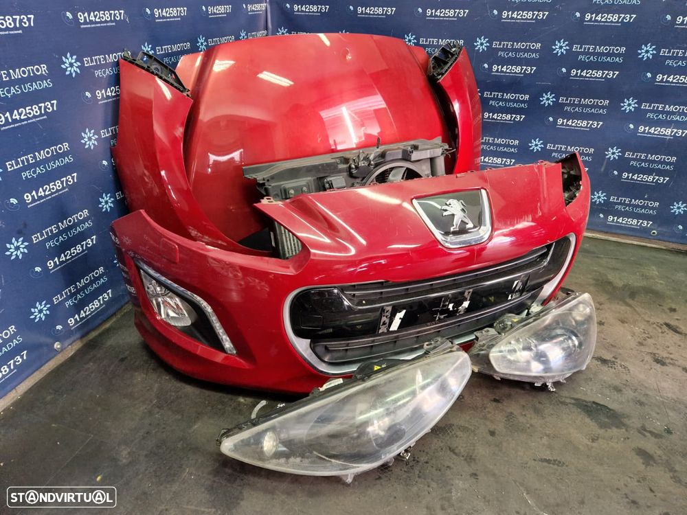 Frente completa usada PEUGEOT 308 1.6 HDI Phase II 2011 XENON capot parachoques oticas guardalamas - 3
