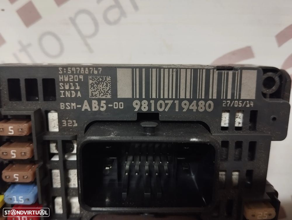 CAIXA DE FUSIVEIS BSM AB5 PEUGEOT 508 REF. 9810719480 - 3