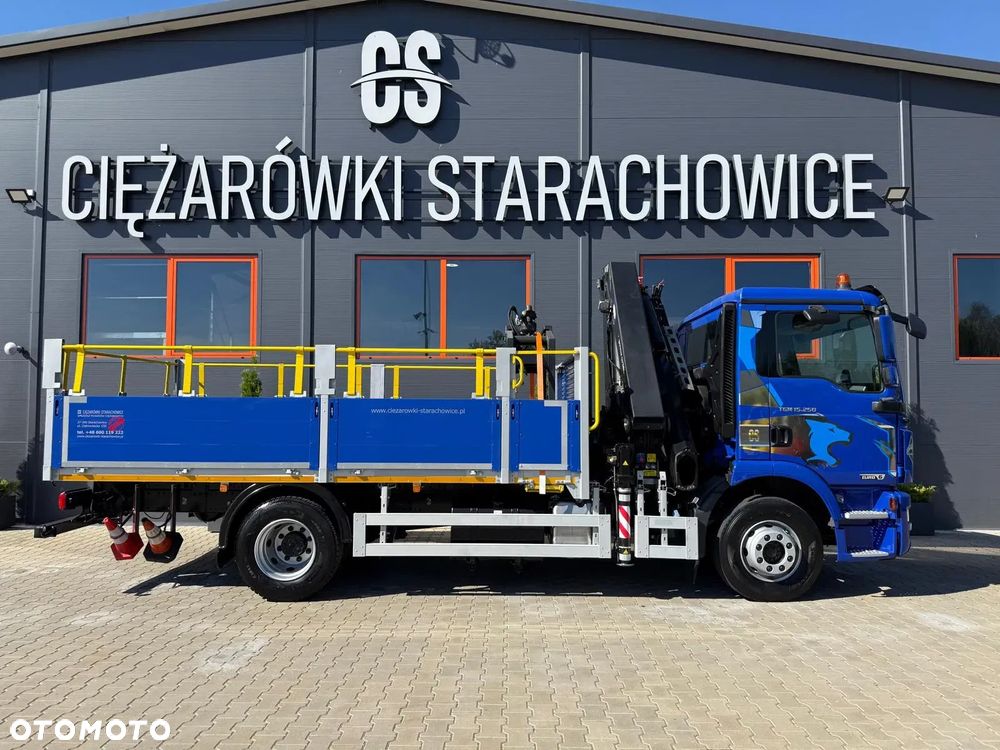 MAN TGM 15.250 skrzynia z żurawiem // E6 // Klimatyzacja / HMF 1420 K1 HDS dzwig kran crane budowlanka - 19