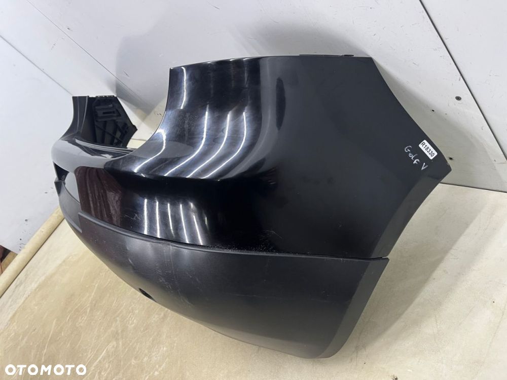 Zderzak tylny Vw Golf V 5 03-09r. tył czarny ślizgi - 9