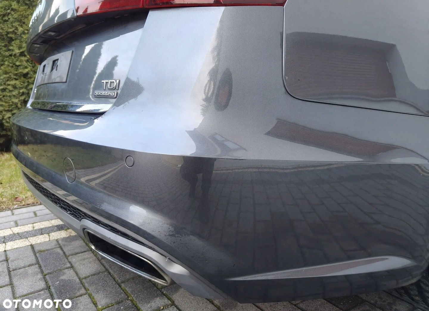 AUDI A6 S6 C7 4G LIFT 15-18 KOMBI AVANT ZDERZAK TYŁ TYLNY LZ7S DAYTONA GRAY - 4