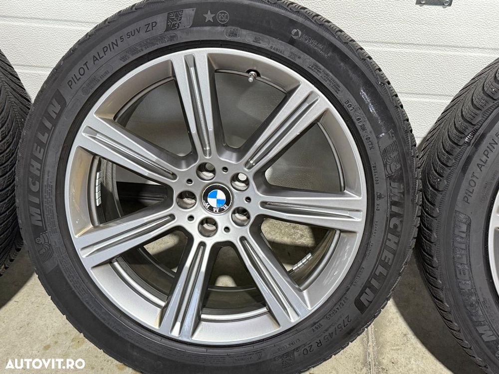 Jante Bmw X5 G5, X6 G6, originale, 20 inch, anvelope iarna Michelin, senzori presiune originali - 4