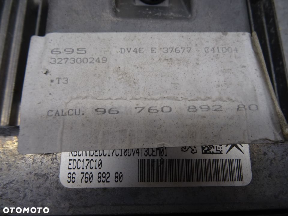 PEUGEOT 206+ PLUS 09-12 1.4 HDI KOMPUTER STEROWNIK SILNIKA 9676089280 - 2