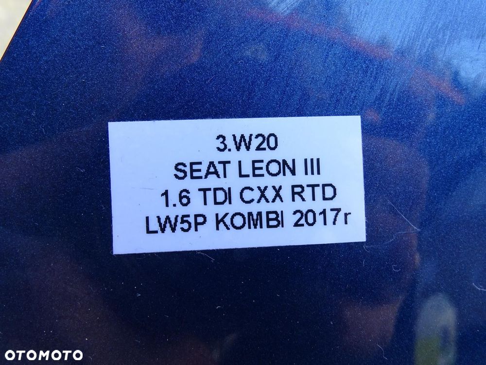 ZDERZAK TYŁ TYLNY 4x PDC LW5P SEAT LEON III 5F KOMBI 12-17r - 15