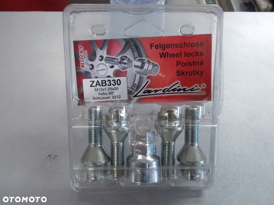 Śruby zabezpieczające M12x1,25 stożek 30mm NOWE - 1