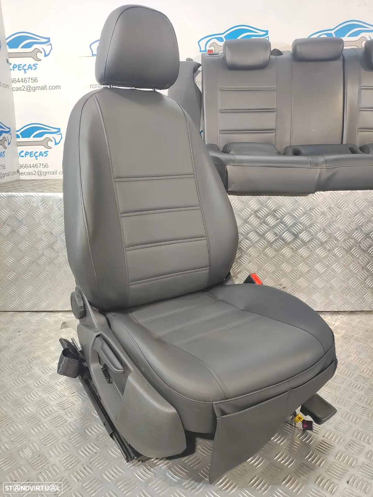.BANCOS PELE SINTÉTICA AUDI A4 B8 FRENTE FRONTAL TRASEIRO TRÁS AIRBAG PRÉ TENSORES - 9