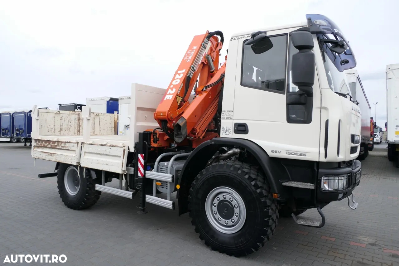 Iveco EUROCARGO 150E25 / 4X4 / BASCULANTE + HDS TEREX 120.2 E / PENTRU INDUSTRIA ELECTRICĂ / RADIO CONTROL / 67.000 KM KILOMETRAJ - 12