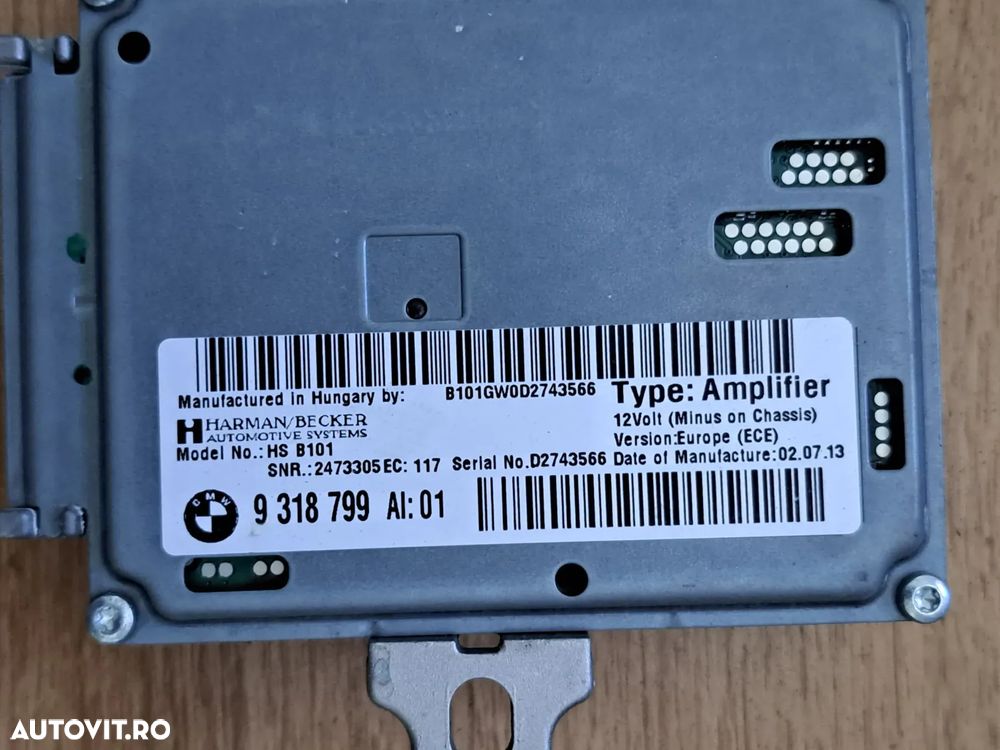 Unitate control ECU modul TCB 01 TCB ECE bluetooth telematik telefon Modul amplificator Active Sound originale BMW F10+LCI F11+LCI F06+LCI F12 F13 F01 LCI F02 LCI F15 M F85 F16 M F86 - 8
