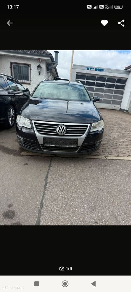Față completă bot VW Passat B6 negru LC9X bară faruri trager radiatoare capotă - 1